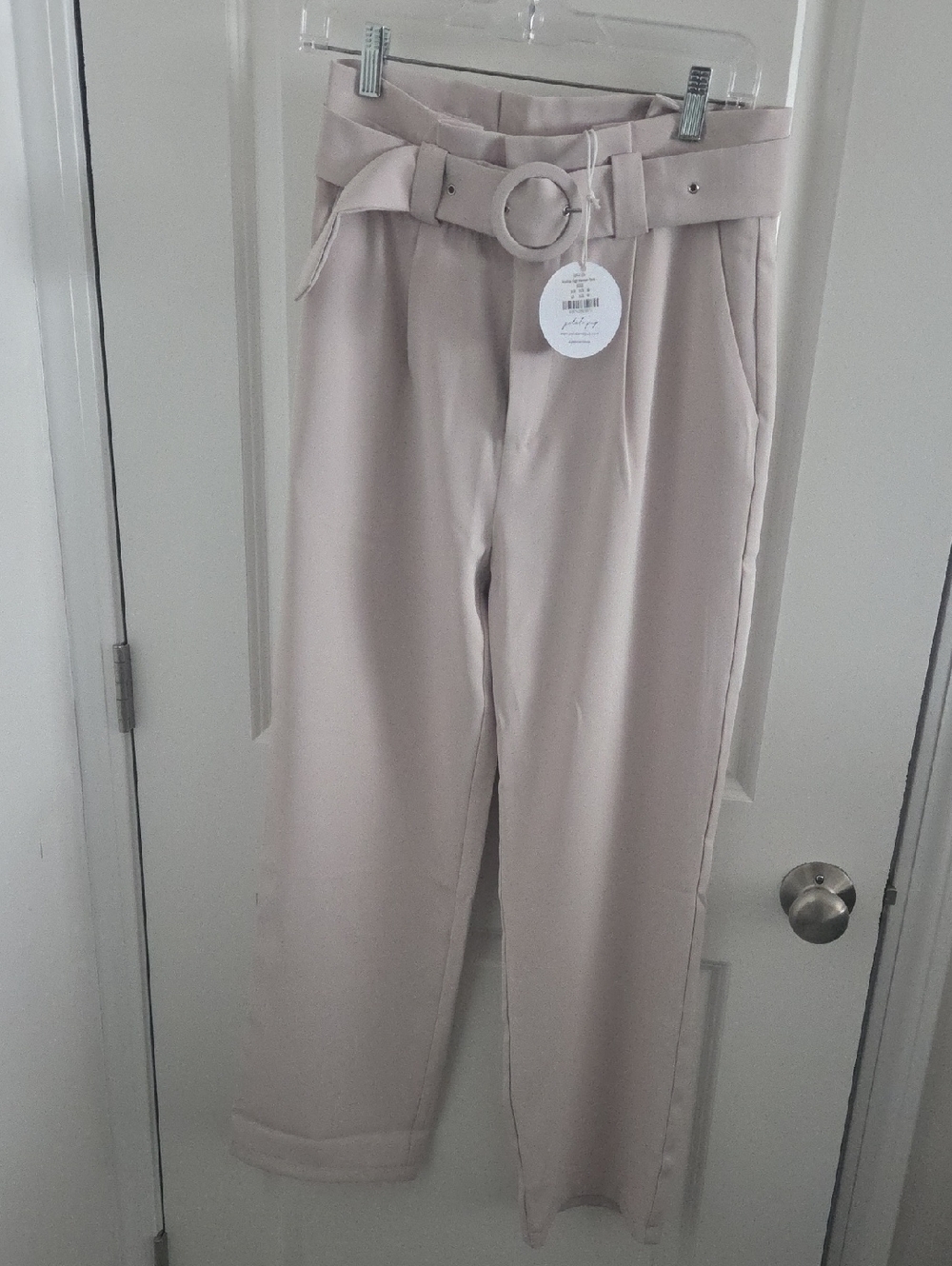 Petal & Pup High-Waist Paperbag Trousers with Belt Size M NWT
